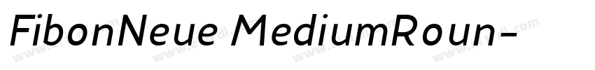 FibonNeue MediumRoun字体转换